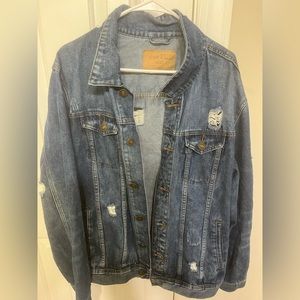 Used rue 21 distressed jean jacket GREAT CONDITION